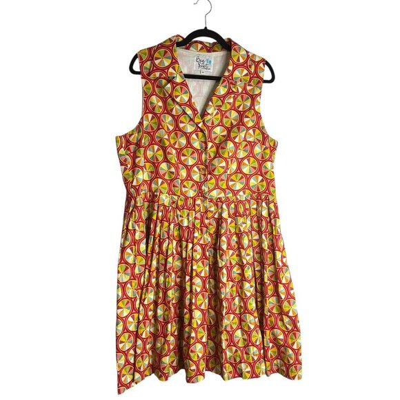 Bea & Dot by ModCloth Palette on Parade Fit & Flare Dress 1X Vintage Style Retro - Picture 5 of 8